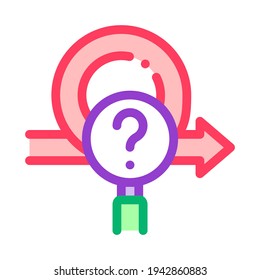 strategy researcher color icon vector. strategy researcher sign. isolated symbol illustration
