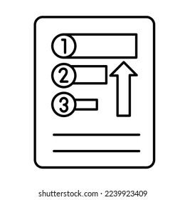 Strategy sheet Vector Icon Fully Editable

