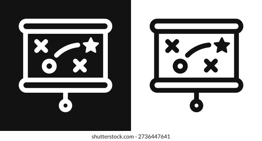 Strategy Simple and clear vector icon illustrating an essential idea or function