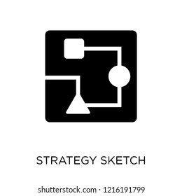 strategy Sketch icon. strategy Sketch symbol design from Strategy collection. Simple element vector illustration on white background.