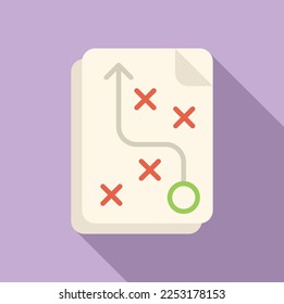 Strategy solution icon flat vector. Creative business. People teamwork