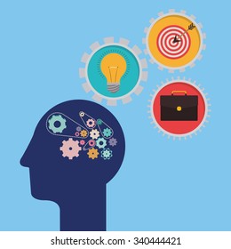 strategy and solutions design, vector illustration eps10 graphic 
