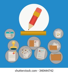 strategy and solutions design, vector illustration eps10 graphic 
