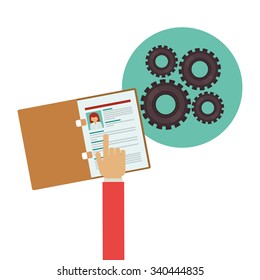 strategy and solutions design, vector illustration eps10 graphic 