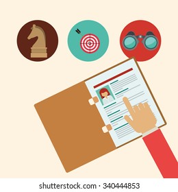 strategy and solutions design, vector illustration eps10 graphic 