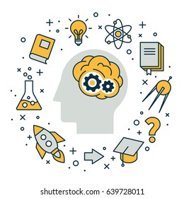 Strategy, Solutions And Inventions Design, Vector Illustration.
