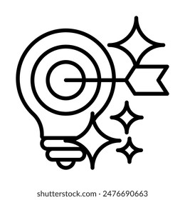 Strategy Spark icon line vector illustration