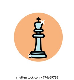 Strategy and tactic simbol. Financial concept. Chess.