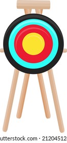 Strategy target, illustration, vector on a white background.
