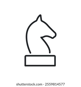 Strategy thin line icons. Perfect pixel on transparent background