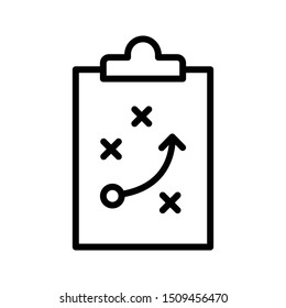 strategy thin line vector icon - Shutterstock ID 1509456470