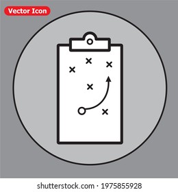 strategy thin line vector icon. vector illustration eps 10