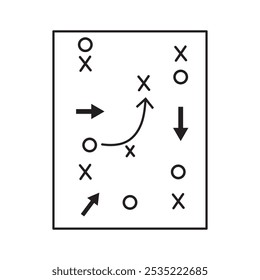 strategy thin line vector icon