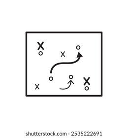 strategy thin line vector icon
