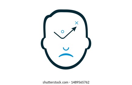 Strategy thinking icon line element. Vector illustration of strategy thinking icon line isolated on white background for your web mobile app logo design.