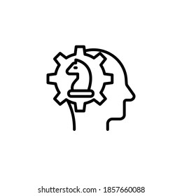 Strategy Thinking icon in vector. Logotype