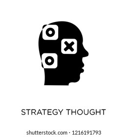 Strategy thought icon. Strategy thought symbol design from Strategy collection. Simple element vector illustration on white background.