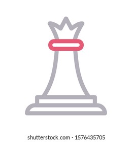 strategy vector color line  icon 