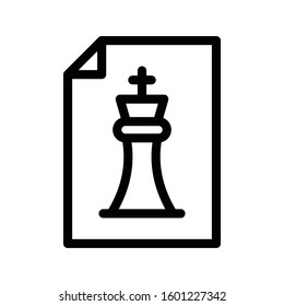 strategy vector color line icon 