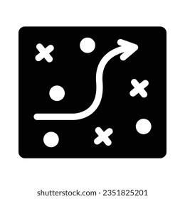 Strategy Vector Glyph Icon For Personal And Commercial Use.
