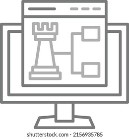 Strategy vector icon. Can be used for printing, mobile and web applications.