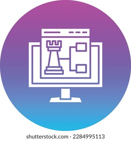 Strategy vector icon. Can be used for printing, mobile and web applications.