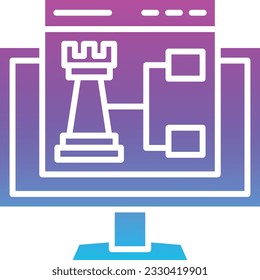 Strategy vector icon. Can be used for printing, mobile and web applications.