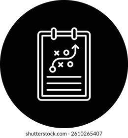 Strategy vector icon. Can be used for printing, mobile and web applications.