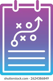 Icono de Vector de estrategia. Se puede utilizar para aplicaciones de impresión, móviles y de Web.