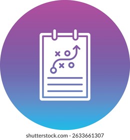 Strategy vector icon. Can be used for printing, mobile and web applications.