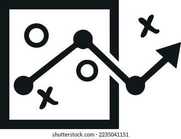 Strategy vector icon, clean vector