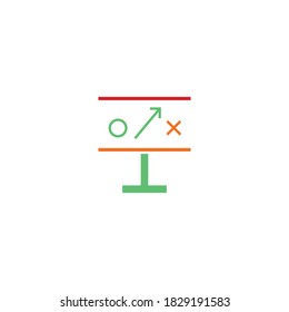 plantilla de diseño de icono de vector de estrategia