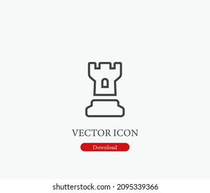Strategy vector icon. Editable stroke. Symbol in Line Art Style for Design, Presentation, Website or Apps Elements, Logo. Pixel vector graphics - Vector