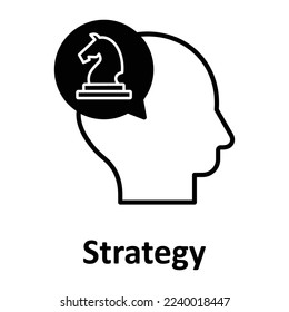 Strategy Vector Icon Fully Editable

