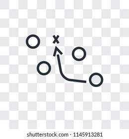 Strategy vector icon isolated on transparent background, Strategy logo concept
