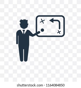 Strategy vector icon isolated on transparent background, Strategy logo concept