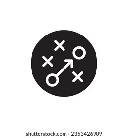 strategy vector icon isolated on white background