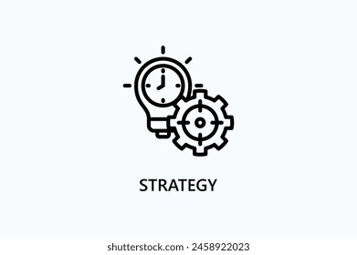 Strategy Vector Icon Or Logo Illustration