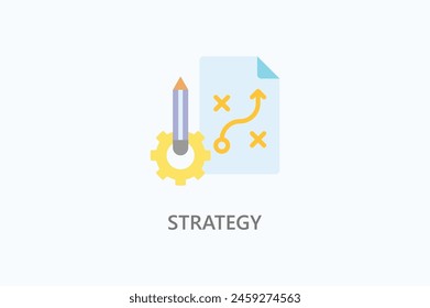 Strategy Vector Icon Or Logo Illustration