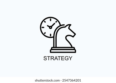 Strategy Vector Icon Or Logo Illustration