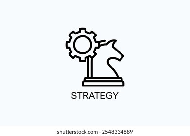 Strategy Vector Icon Or Logo Illustration
