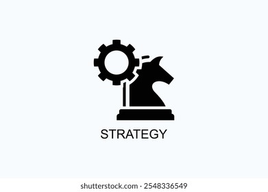 Strategy Vector Icon Or Logo Illustration