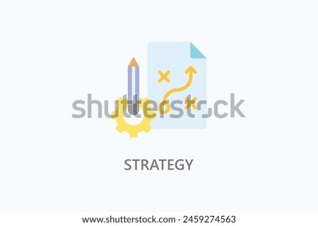 Strategy Vector Icon Or Logo Illustration