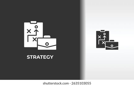 Vector De Estrategia, Icono O Logotipo Signo Ilustración De Símbolo Aislado