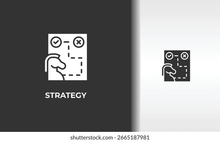 Vector De Estrategia, Icono O Logotipo Signo Ilustración De Símbolo Aislado