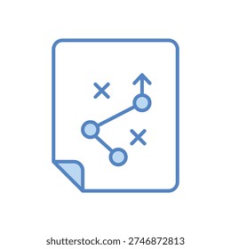 Strategy vector icon stock illustration