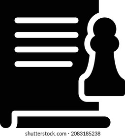 ilustración del vector de estrategia aislada en un fondo transparente. iconos vectoriales de glifo para el concepto o gráficos web.