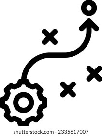 Strategie Vektorgrafik auf transparentem Hintergrund.Premium-Qualität symmbols.Stroke Vektorsymbol für Konzept und Grafikdesign. 
