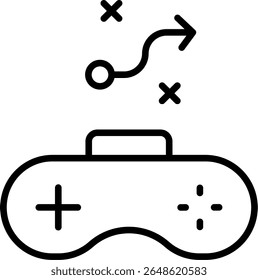 Strategy Vector Line Icon Design