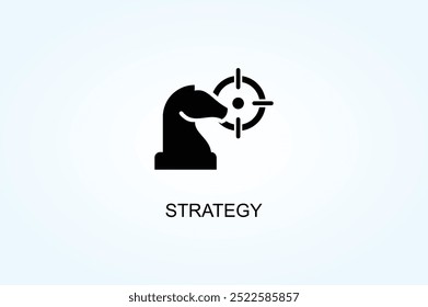 Strategy vector or logo sign symbol illustration